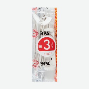 Удлинитель ЭРА 3м, 3 розетки,б/зазем. ОР