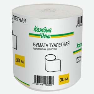 Туалетная бумага Каждый день 1 слой, 1 рулон