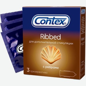 Contex Ribbed презервативы 3 шт