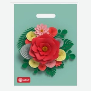 Пакет «АВМ» с вырубной укрепленной ручкой, 29х40 см