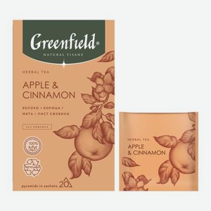 Чайный напиток со вкусом яблоко и корица Greenfield Natural Tisane 20пир 36 г