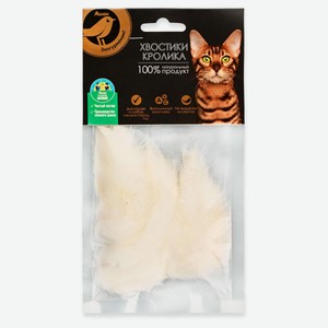 Лакомство для кошек АШАН Золотая птица Хвостики кролика, 6 г