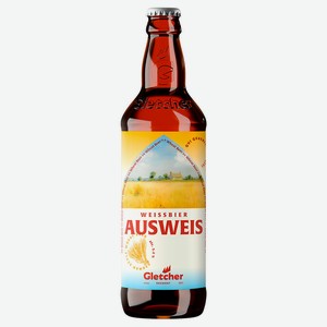 Пиво светлое Gletcher Ausweiss 5,2%, 0,5 л