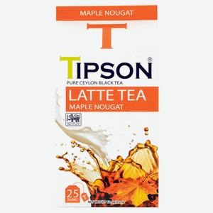Чай черный Tipson Латте Кленовый Шри-Ланка, 25 пакетиков