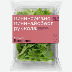 Салатная смесь Белая Дача рукола-айсберг-романо свежие, 75г, 75 г