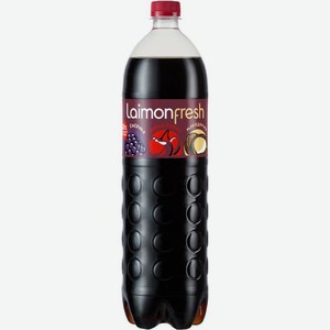 Напиток Laimon fresh дикая вишня, ежевика, макадамия газированный 1.3л, 1.3 л