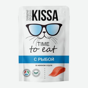 Влажный корм для кошек Kissa с рыбой в соусе 75г