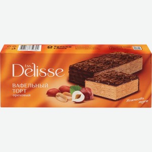Торт вафельный DELISSE Ореховый, Россия, 200 г