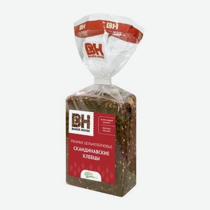 Хлебцы цельнозерновые Скандинавские ржаные Baker House 180г 180 г