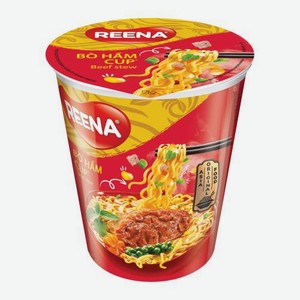 Лапша быстрого приготовления со вкусом Томленая говядина Reena 65г 65 г