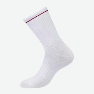 Носки мужские белые с красной полоской р.42-44 Omsa Active 48 г