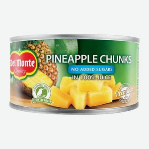 Ананасы кусочки в соке Del Monte 230г 230 г