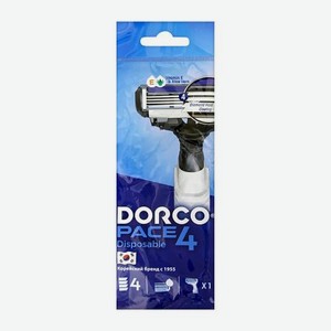 Одноразовый станок для бритья Dorco Pace 4 мужской 4 лезвия 12 г