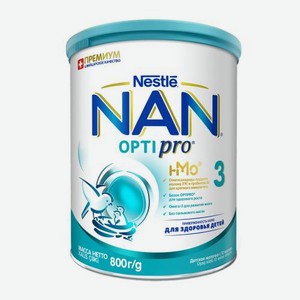 Молочко детское NAN 3 OptiPro с 12 месяцев 800г 800 г