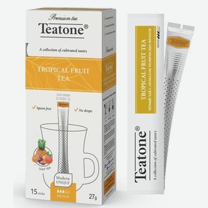 Черный чай со вкусом тропических фруктов Teatone 15пак 27 г