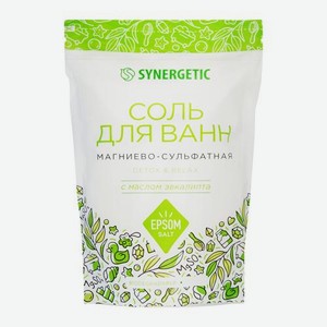 Морская соль для ванн с маслом эвкалипта Synergetic 1кг 1 кг