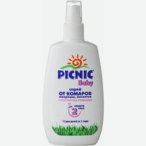 Спрей Picnic Baby от комаров от 1 года 120мл 118 г