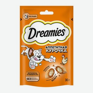 Лакомство для кошек с курицей Dreamies 30г 30 г