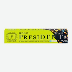 Зубная паста President Juicy lime 12+ детская 70г 70 г