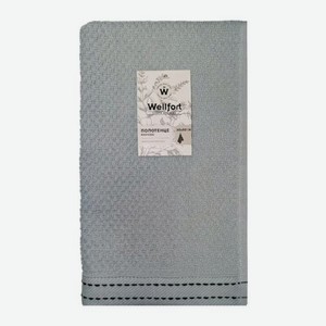Махровое полотенце со строчкой 30*50см жаккард Wellfort 70 г