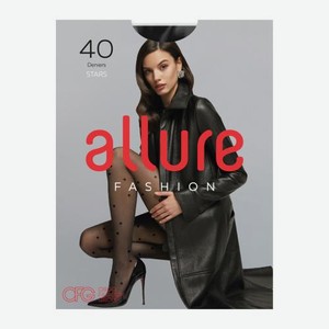 Чёрные колготки женские 40 den р.3 Nero Allure Stars 50 г