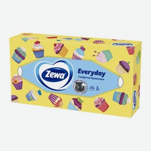 Салфетки бумажные Zewa Everyday 2 слоя 100шт в ассортименте 123 г