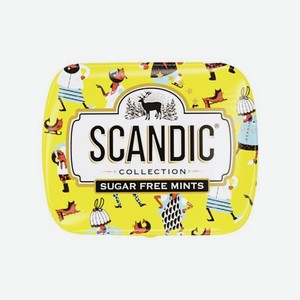 Конфеты освежающие без сахара клубничный микс Scandic 14г 14 г