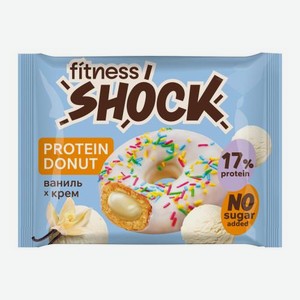 Протеиновый Донат со вкусом ванили без сахара Fitnes Shock 70г 70 г