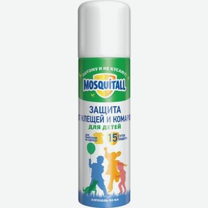 Аэрозоль от клещей и комаров Mosquitall для детей 150мл 108 г