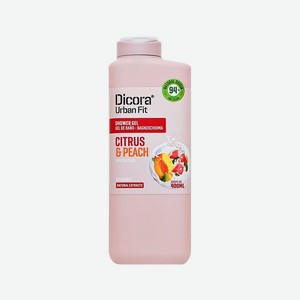 DICORA URBAN FIT Гель для душа Цитрусы и персик, 400 мл