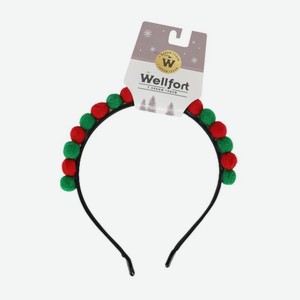 Ободок с помпончиками FHF2211172 US в ассортименте