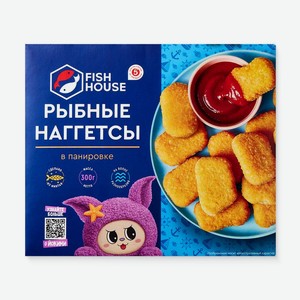 Наггетсы Fish House из фарша минтая 300г, 300 г