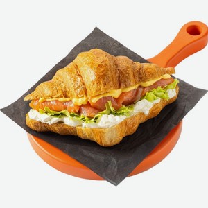 Круассан с лососем и творожным сыром, 90 г, 90 г