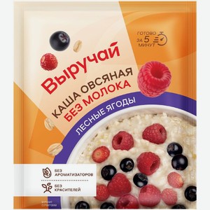 Каша Выручай овсяная с лесными ягодами 40г, 40 г