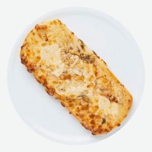 Пиццетта с курицей и грибами, с белым соусом, 100 г