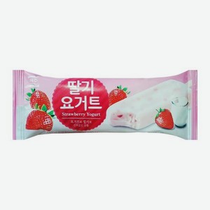 Мороженое со вкусом клубничный йогурт Seoju 3% 75г 75 г