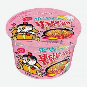 Лапша острая cо вкусом курицы в соусе карбонара Samyang 105г 105 г