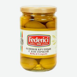 Оливки Federici Bella di cerignola с косточкой 300г 300 г