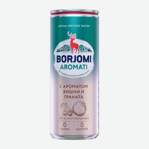 Напиток Borjomi Flavored Water Вишня-Гранат без сахара 330мл 330 г