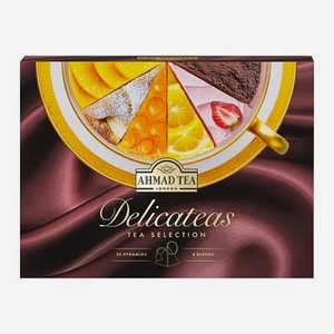 Чай Delicateas ассорти 6 вкусов Ahmad Tea 30 пир 54 г
