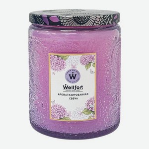 Ароматизированная свеча в банке с крышкой Гортензия Wellfort 250 г