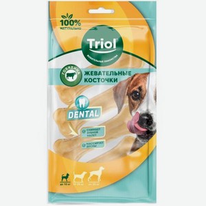 Лакомство для собак кость из жил Triol 3 см 4шт 100 г