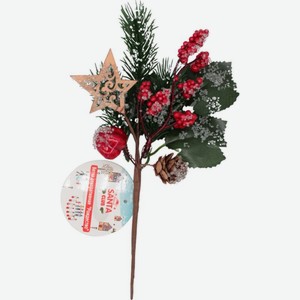 Ветка декоративная Santa Club Рождество в ассортименте 1 шт.