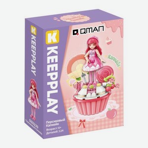 Конструктор Персиковый Капкейк 124 деталей Qman 350 г