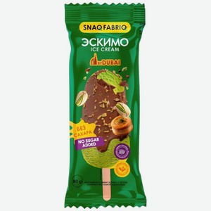 Мороженое Snaq Fabriq Эскимо Пломбир с тестом катаифи и фисташкой в шоколаде 12%, 80г