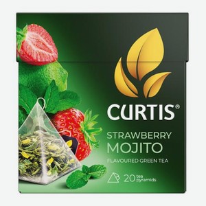 Зеленый чай Strawberry mojito Curtis 20пир 34г 34 г