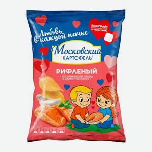 Чипсы Московский картофель рифленые Атлантический лосось 120г 120 г