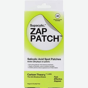 CARBON THEORY Патчи для точечного нанесения Zap Patch Salicylic Acid Spot Patches, 40 шт