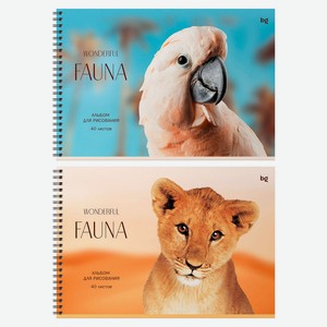Альбом для рисования BG Яркий мир А4 40 л, 1 шт в ассортименте