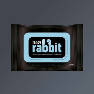 Влажные салфетки Fancy Rabbit антибактериальные 1 упак. 25 шт.